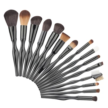 

15pcs/set Maquiagem Make up Brushes Tool Set Cosmetic Contour Power facial Eye Shadow Foundation Blush Blending Brush Body Curve