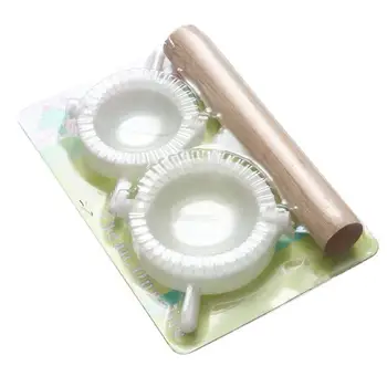 

Dumpling Maker With Rolling Pin 3PCS/Set Dumpling Mold And Dough Press For Home Kitch Dough Press Dumpling Pie Ravioli Mold Gyo