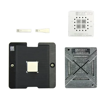 

AMAOE Baseband CPU RAM Magnetic Redalling Kit With BGA Stencil Platform For iphone6/6p/6s/6sp/7/7p/8/8p/x 0.1mm Steel Mesh