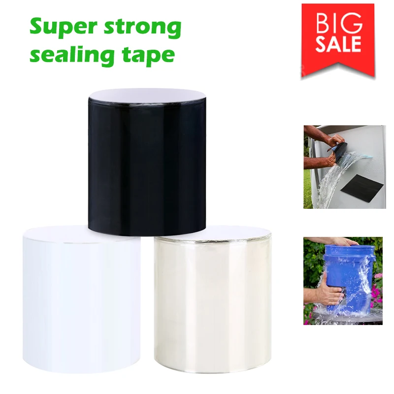 

150x10cm Super Strong Fiber Waterproof Tape Stop Leaks Seal Repair Tape Performance Self Fix Tape Fiberfix Adhesive Tape