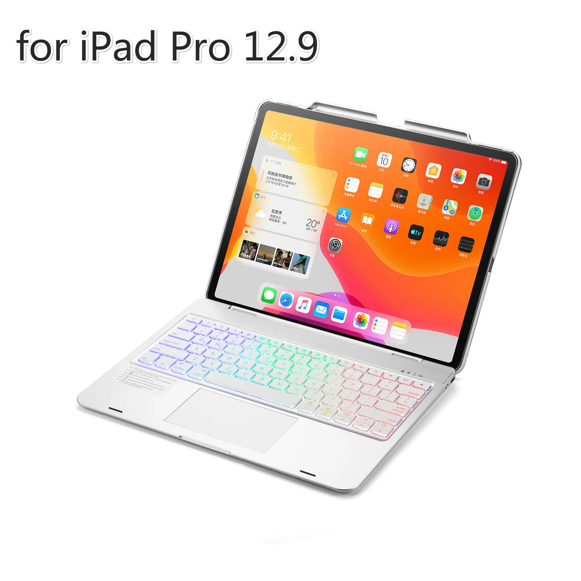 

Чехол с Bluetooth клавиатурой и мышью для нового IPad Pro 12,9 4-го карамельного цвета, умный Пластиковый Чехол для IPad Pro 11 2020 2018 2-го поколения