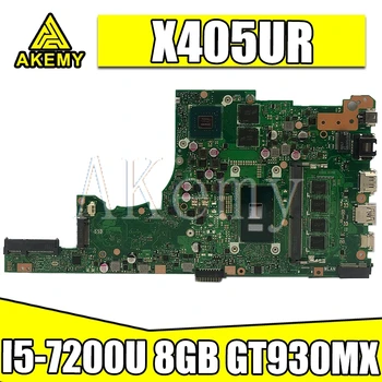 

Akemy X405UR For Asus X405U X405UN X405UR X405URR X405URP X405UQ X405UF Laotop Mainboard X405UR Motherboard I5-7200U 8GB GT930MX