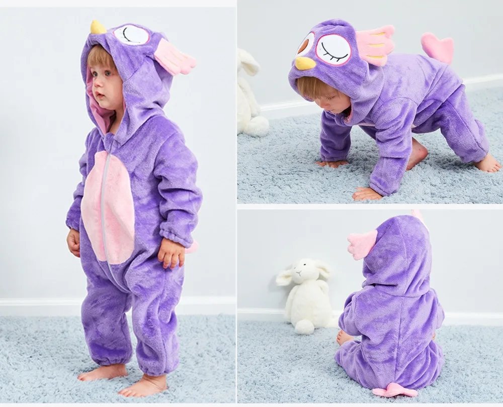 Winter Baby Clothes Panda Newborn Clothes Baby Girls Boys Romper Infant Clothing Jumpsuit Toddler Babys Sets Stitch Pajamas