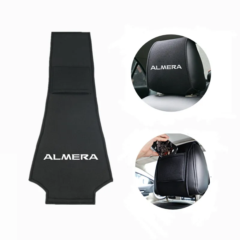 Car Styling For Nissan Almera G15 N16 Hot car headrest cover 1PCS