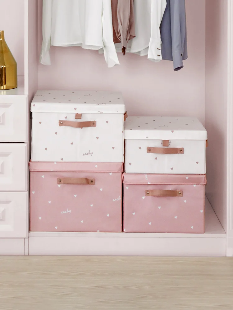 

Large Fabric Folding Storage Box Kids Toy Quilt Organizer For Home Closet Bedroom Drawers Organizers Container