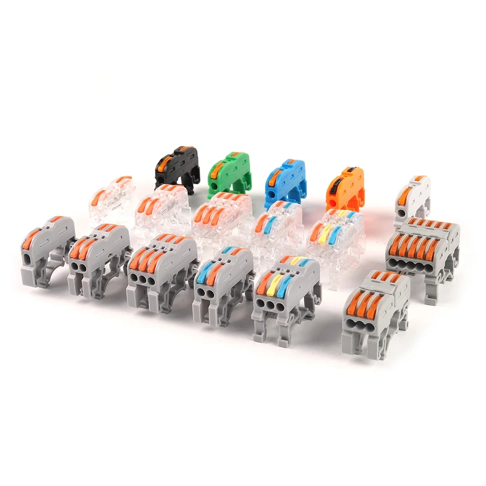 

Wire Connector PCT type Fast Universal Compact Din Rail Electric Cable LED Light Lamp Conector Wiring Conductor Terminal Block