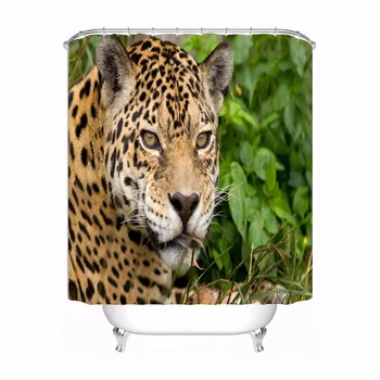 

Custom Warning Tiger in training Shower Bath Curtain Mildewproof Waterproof Polyester Various Sizes#180417-03-02