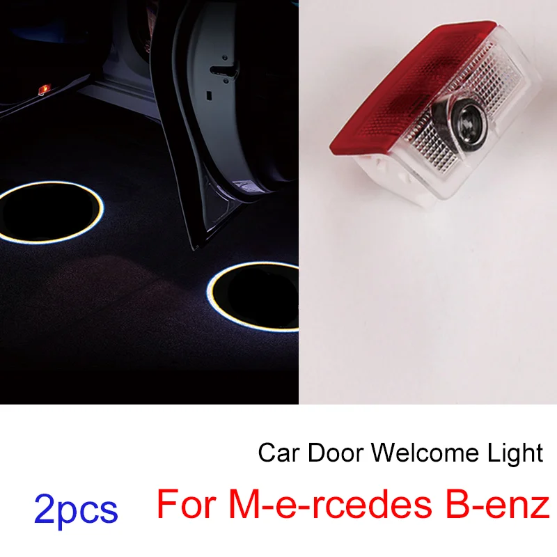 

2pcs for Mercedess Benzs AMGs GLC GLE E CLA GLA W204 W205 W203 W213 W176 W211 W209 SLK R171 Car Accessory Door Welcome Led Light