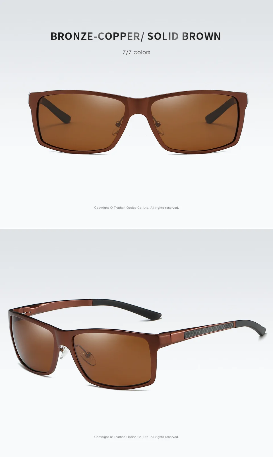 High Quality Mens Aluminum Sport Sunglasses Wrap-Around Rectangle Polarized Sun Glasses for Men Driving Sunglass Anti-glare 5089