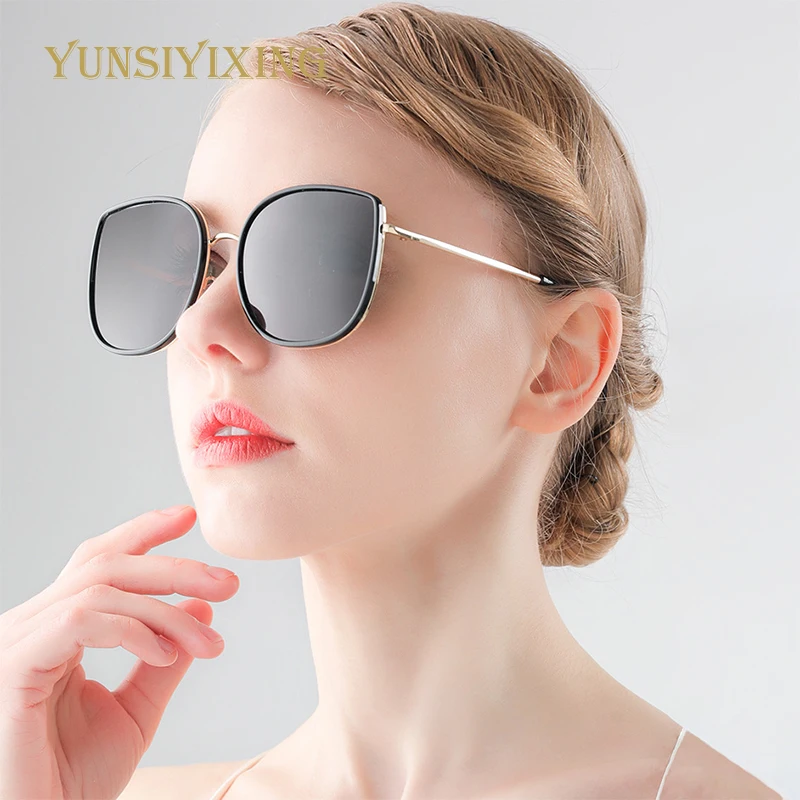 Поляризованные женские модные солнцезащитные очки YUNSIYIXING Роскошные брендовые