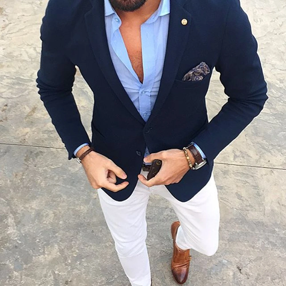 Mucielee Блейзер Masculino Slim Fit мужской s смокинг дешевый костюм новейший пиджак брюки