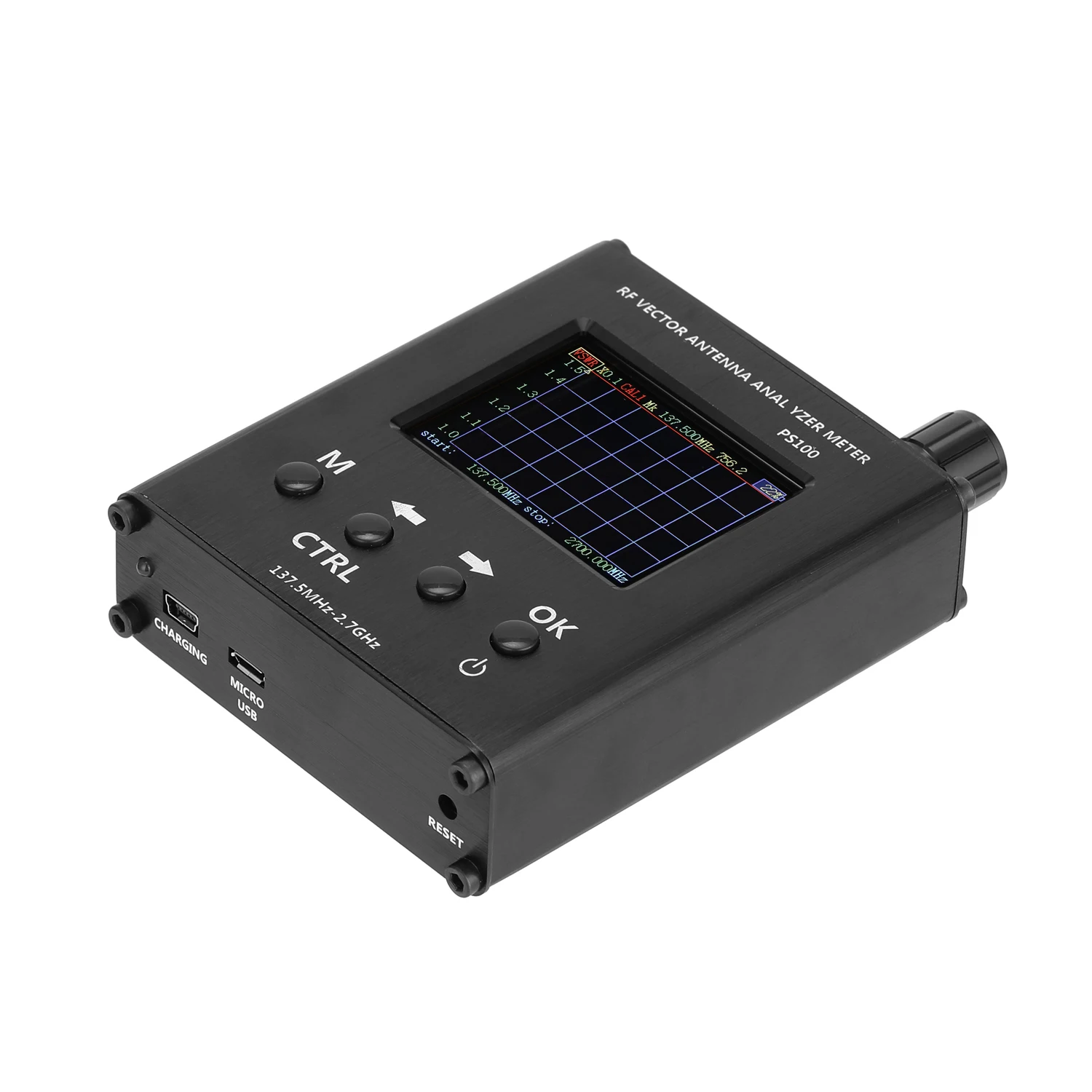 137,5 МГц-2,7 ГГц антенный тестер PS100 N1201S антенный анализ измерительный прибор постоянный волновой измеритель векторного импеданса анализатор