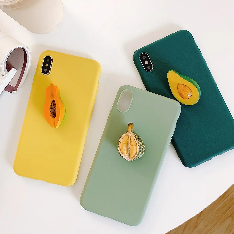 

AXBETY For One Plus 5t 6t Cute 3D Fruit Pattern Mobile Phone Case For One Plus 7 Pro/ Oneplus 6 1+7 Luxury Soft Silicone Cover