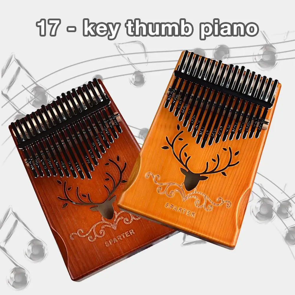 

17 Key Kalimba Thumb Piano High Quality Wood Mahogany Musical Instrument Portable Finger Instrument Suitable For Beginners