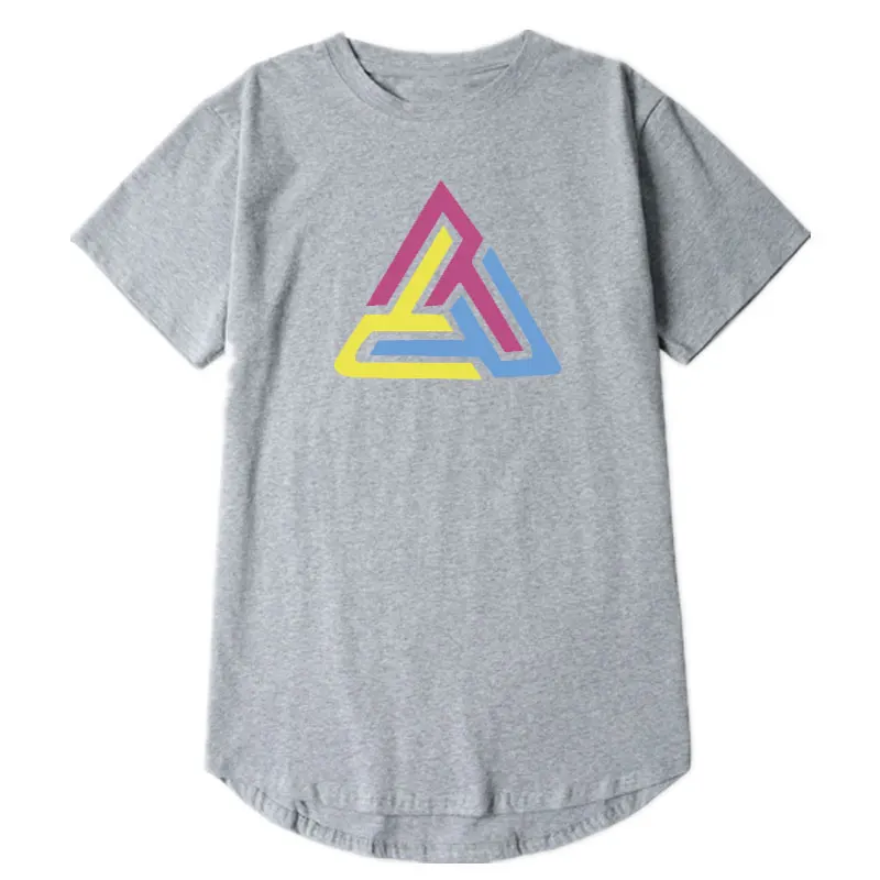 

Brand BLACK PYRAMID Summer Man'S T Shirt Hip Hop T-Shirt Men Cotton Colorful Triangle Print Chris Brown Hip Hop Tees Tops