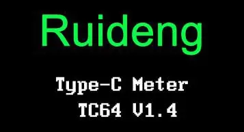 RD TC64 тип-c цветной ЖК-дисплей USB Вольтметр Амперметр Напряжение измеритель тока мультиметр батарея PD Зарядка банк питания USB Тестер