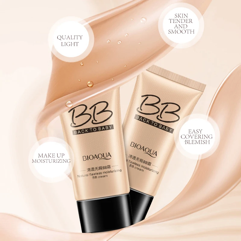 BB CC Face Cream BIOAQUA natural pore cover moisturizing BB & CC Creams whitening beauty face cosmetics foundation makeup base concealer