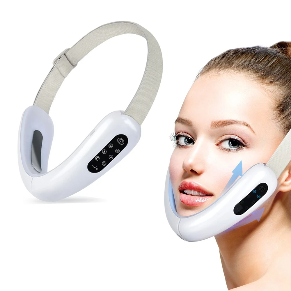 Vshaped Massager Thin Face Lifting Facial Microcurrent Instrument