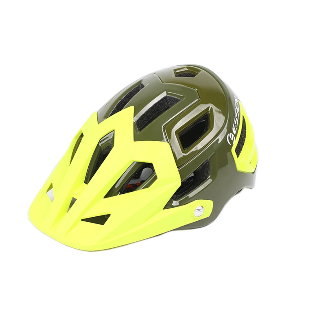 

ESSEN Mountain Road Bike Helmet CE CPSC Certifed Adjustable MTB Cycling Safety Bicycle In-molded Helmet with Detachable Visor