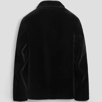 

100% Wool Coat Real Sheep Shearling Fur Coat Streetwear Winter Jacket Men Autumn Mens Jackets and Coat LSY080173 MY1140