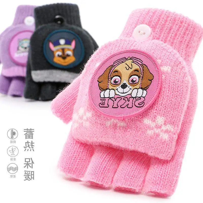  2019 Original Paw Patrol children's glove Kindergarten toy Rubber chase skye everest toys Kids Birt - 4000112743056