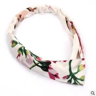 60pcs/lot DIY Simple Multi Geranium Flower Silk Satin Head Bands Elasticity HeadBands Hair Styling Tools Accessory HA1294 - Цвет: 1