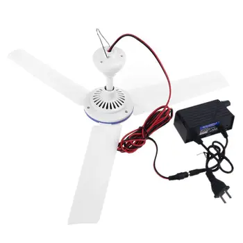 

US Plug AC 100-240V 12V Adjust Speed Household Ceiling Cool Fan Tent Hanging Fan