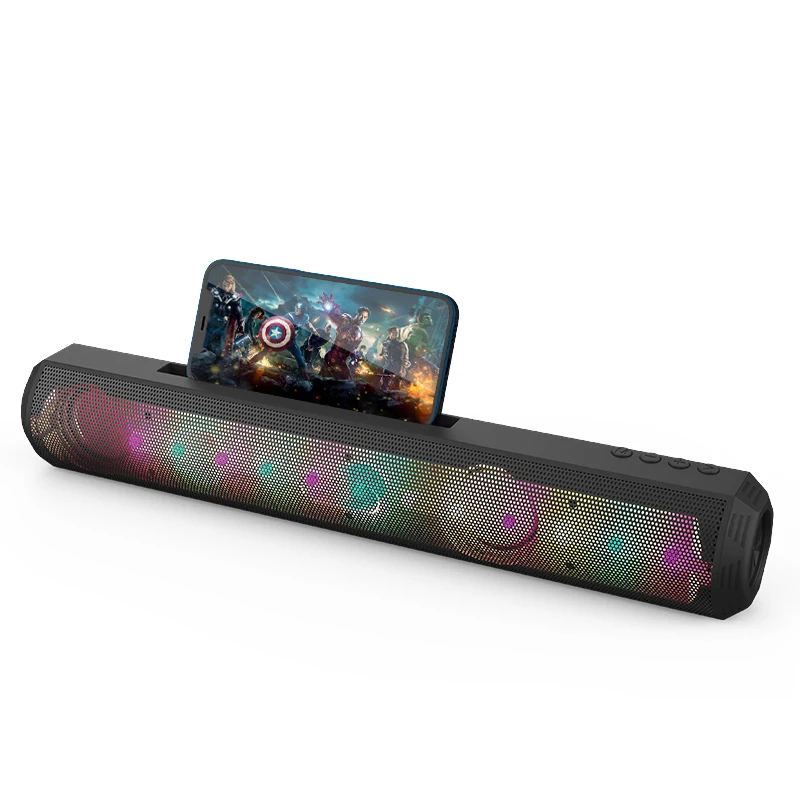 Surround Soundbar Bluetooth 5.0 Computer Speakers Portable Outdoor Sound Rechargeable Battery Speaker For Laptop PC Aux | Электроника