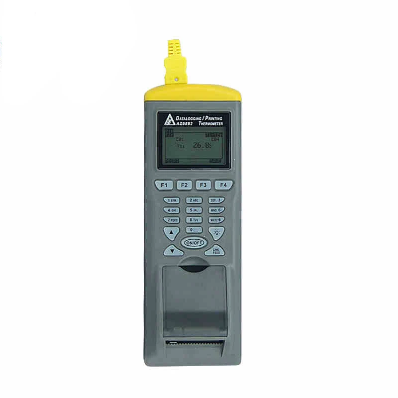 AZ9881 цифровой двойной вход термомуфта Datalogger с функцией принтера