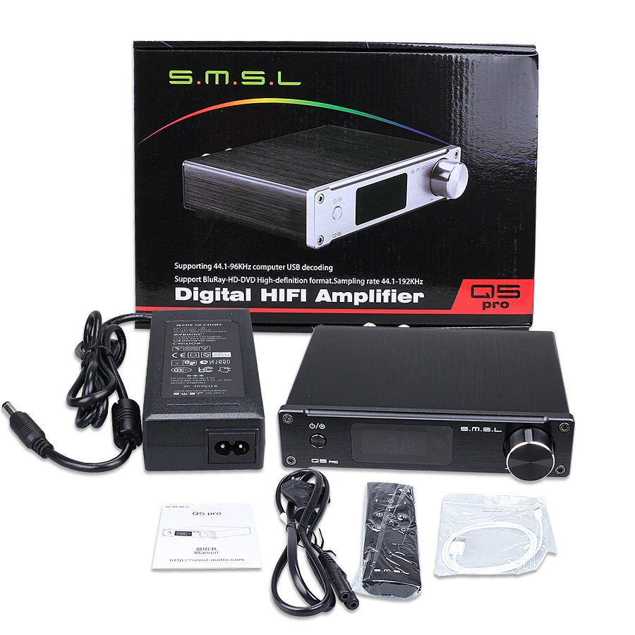 Усилитель мощности SMSL Q5 Pro цифровой мини усилитель с поддержкой USB и DAC Hi Fi