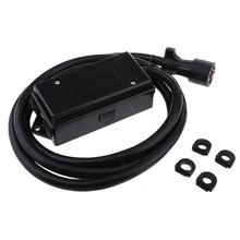 7-Way прицеп распределительная коробка для проводов RV Кемпер грузовик встроенный светильник шнур штепсель-8ft