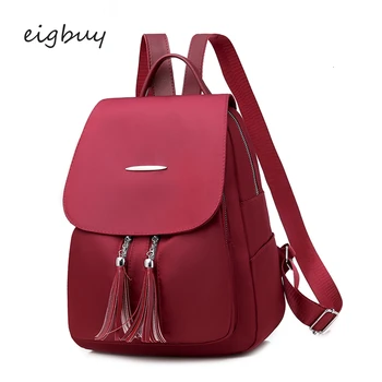 

Female Backpack Casual Backpack Schoolbag Luxury College Solid Black Casual School Bags For Teenagers Mochilas Travel Rucksack