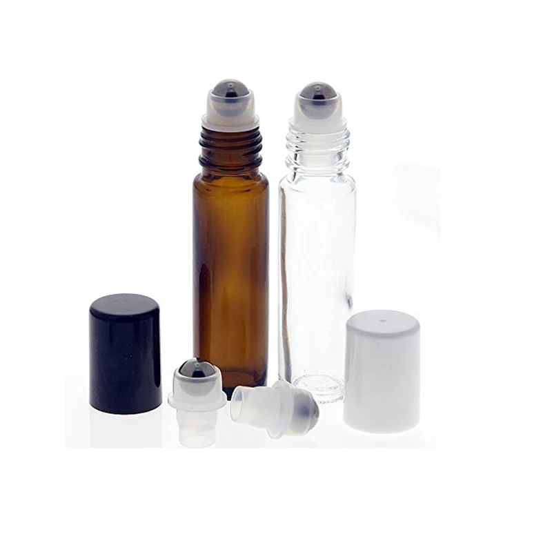 10Pcs/lot Stainless Steel Roller Balls Head Ball Plug Suit for 10ml 5ml Glass Roller Bottles Essential Oil Bottles