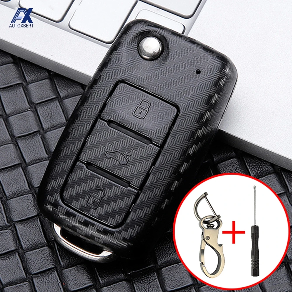 Carbon Fiber Style Remote Key Fob Shell Case For Seat Leon Toledo Altea Ibiza Mii Keyring Keychain 3 Buttons|Футляр для автомобильного ключа| | АлиЭкспресс