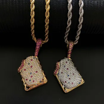 

Iced out candy pendant hiphop pendant with a free chain