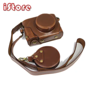 

Camera bag For FUJIFILM X100V PU leather Deluxe Edition Battery storage box with lens cover