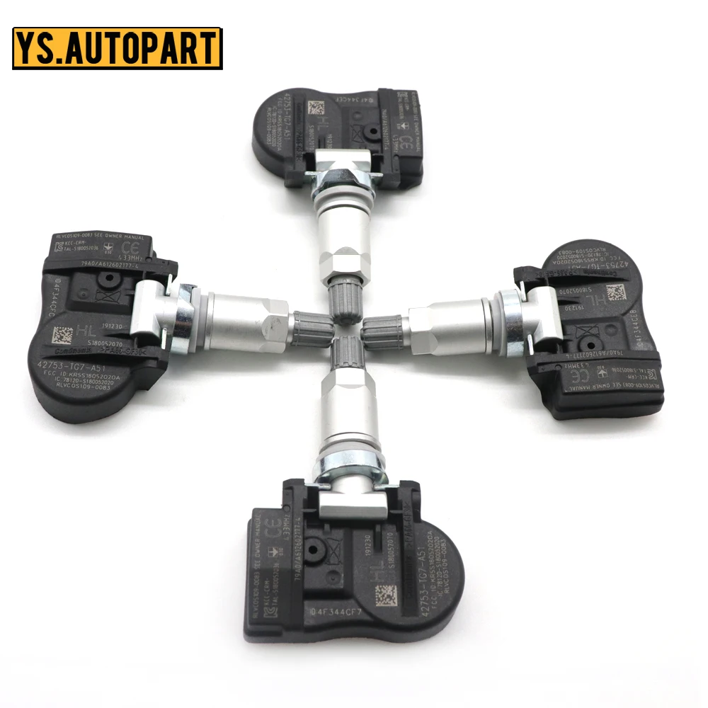 42753-TG7-A51 автомобильный TPMS датчик контроля давления в шинах для ACURA NSX RDX TLX HONDA ODYSSEY