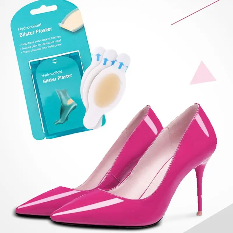 

4Pcs/Box Blister Bandages Waterproof Hydrocolloid Plaster Adhesive Anti-Wearing Heel Gel Sticker Pain Relief Pedicure Patch Pads