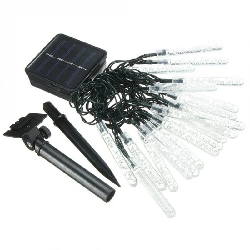 

Solar String Light 30 Led Waterproof Bubbles Stick String Fairy Light Outdoor Garden Christmas Party Decoration Solar Lights, Wa