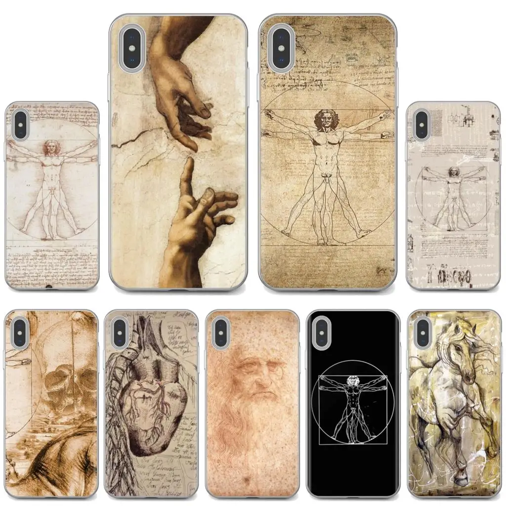 Силиконовый чехол для iPhone iPod Touch 11 12 Pro 4 4S 5 5S SE 5C 6 6S 7 8 X XR XS Plus Max 2020 Италия Леонардо