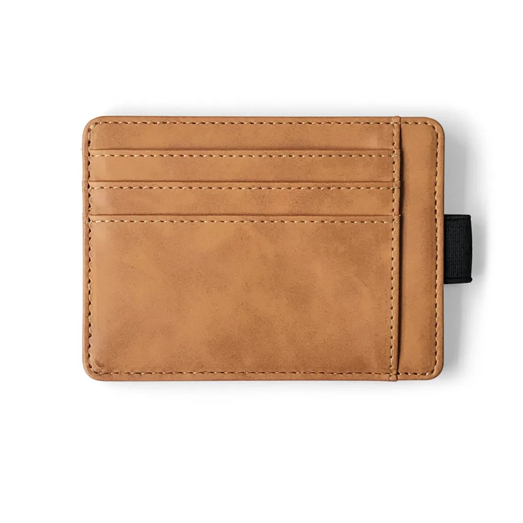 

Men Leather magic wallet Credit Cart Wallet mini slim wallet card Multi-card Card Holder Wallet Soft Skin Card Holder Package
