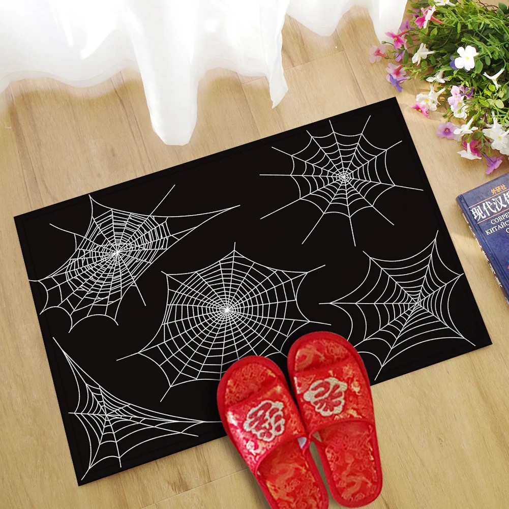 1 pc Halloween creative door mat ghost festival pad water absorption anti-skid baby velvet bathroom carpet mat 40*60cm/45*70cm
