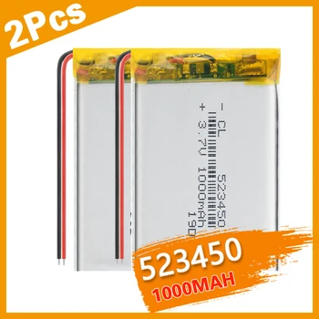 

2P PLIB Cell 1100 mAh 543450 3.7V Polymer Lithium Rechargeable Battery Li-ion Battery Replacement for Smart Phone Remote Control
