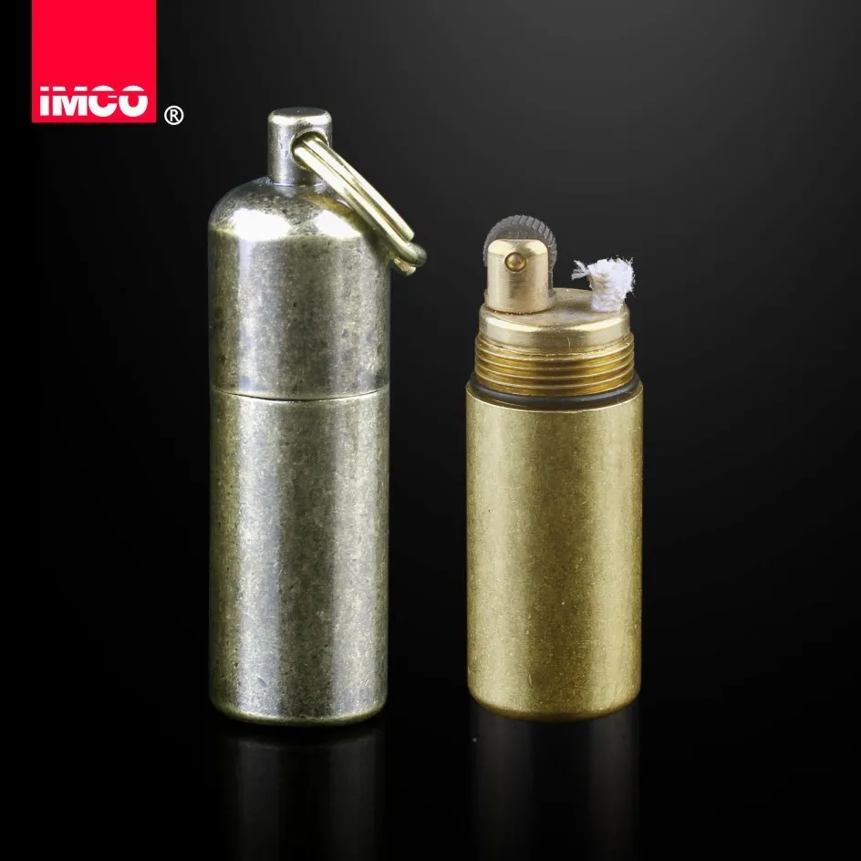 

1Pcs IMCO 6100 kerosene lighter Mini portable copper gasoline lighter EDC tool