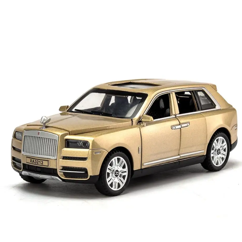 Лидер продаж модель автомобиля 1:32 металлическая Royce cullinan с подсветкой и звуком