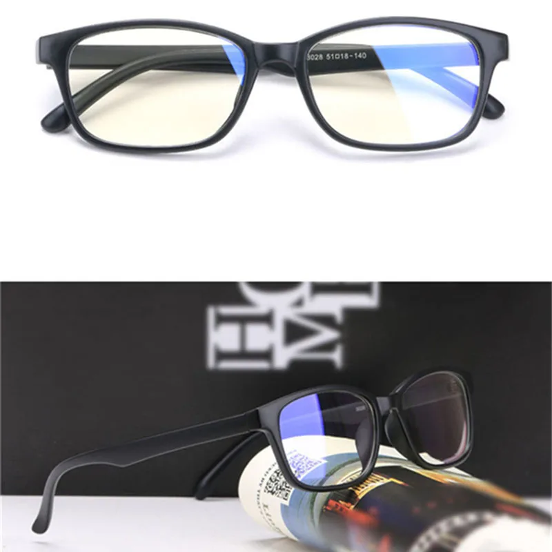 matte black frame С защитой от УФ-излучения квадратный TR90 готовой близорукость очки Для мужчин Для женщин короткий-очки для коррекции зрения-1,0-1,5-2,0-2,5-3-3,5-4-4,5-5-5,5-6 - Frame Color: matte black frame