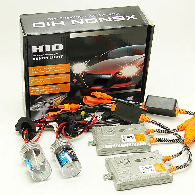 Rápido Brilho Xenon h4 9004 9007 Alto Baixo Bixenon Auto h7 H11 9005 9006 h1 h3 881 9012 10000k 8000k 6000k Farol 55w Hid 2 Lâmpadas de farol de carro (Xenon)