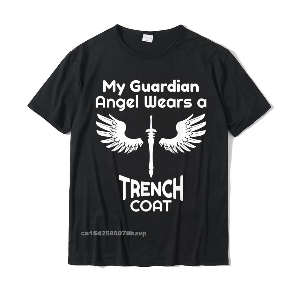 

Мой Хранитель Ангел носит плащ забавная футболка с графическим рисунком хлопковые приталенные топы футболки дешевая мужская футболка Повседневная