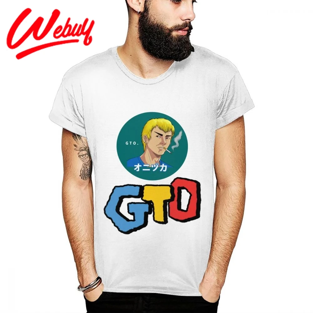 Япония Манга GTO большой учитель Onizuka футболка для мужчин Crewneck новинка новый дизайн Удобная хлопковая футболка