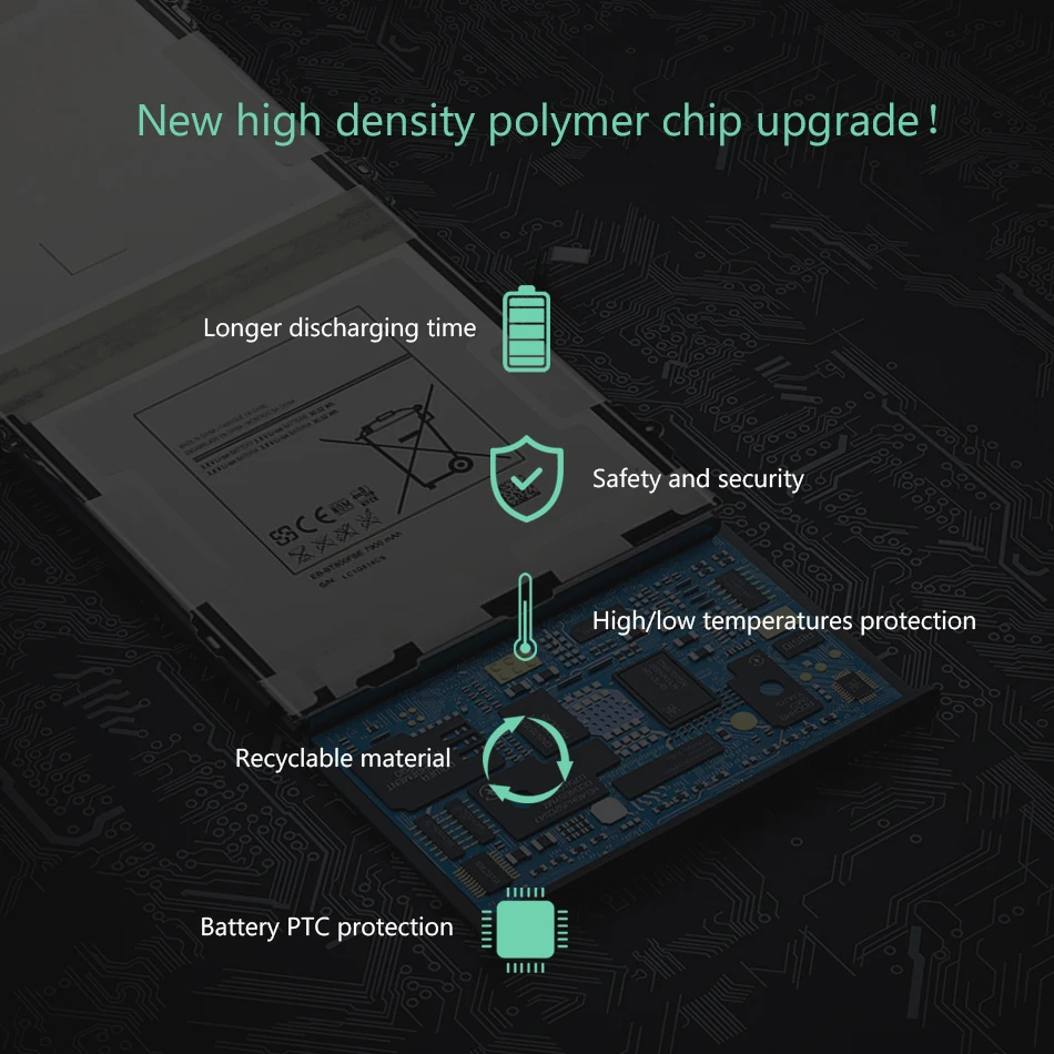 Сменный аккумулятор для ноутбука EB-BT800FBE 7900 мАч для Samsung Galaxy Tab S 10,5 T800 T801 T805